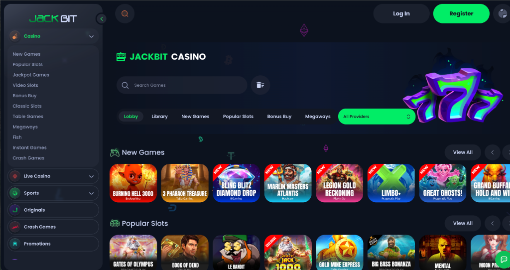 Jackbit VIP Crypto Casino and Sportsbook Status Match